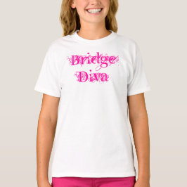 T-shirt Bridge Diva tendance Pink Script