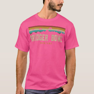 T-shirt Bridger Bowl Montagnes Vintages Randonnée Camping