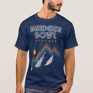 T-shirt Bridger Bowl Montana Station de ski 1980 Retro