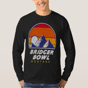 T-shirt Bridger Bowl Montana USA Station de ski RETOUR IMP