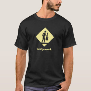 T-shirt Bridgework "Traversée de musiciens" Noir