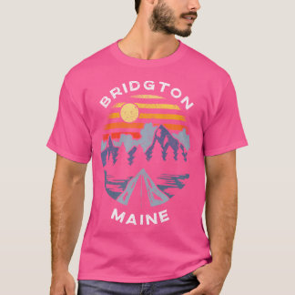 T-shirt Bridgton Maine Mountains Vacances Camping Souvenir