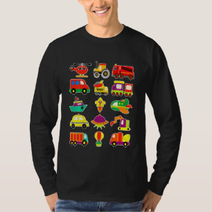 T-shirt Brigade d'incendie de tracteur pour enfants Avion