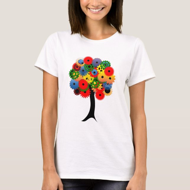 T-shirt Bright and Colorful Mechanical Gear (Devant)