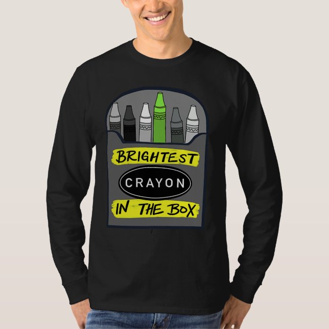 T-shirt Brightest Crayon in the Box Back to School (Devant)