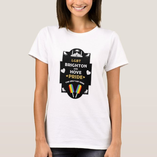T-shirt Brighton et Hove Pride (Devant)