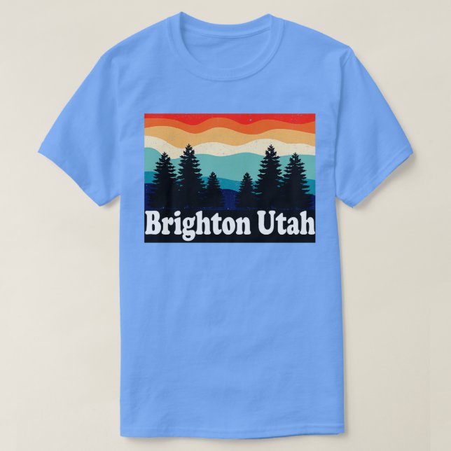 T-shirt Brighton Utah Retro (Design devant)