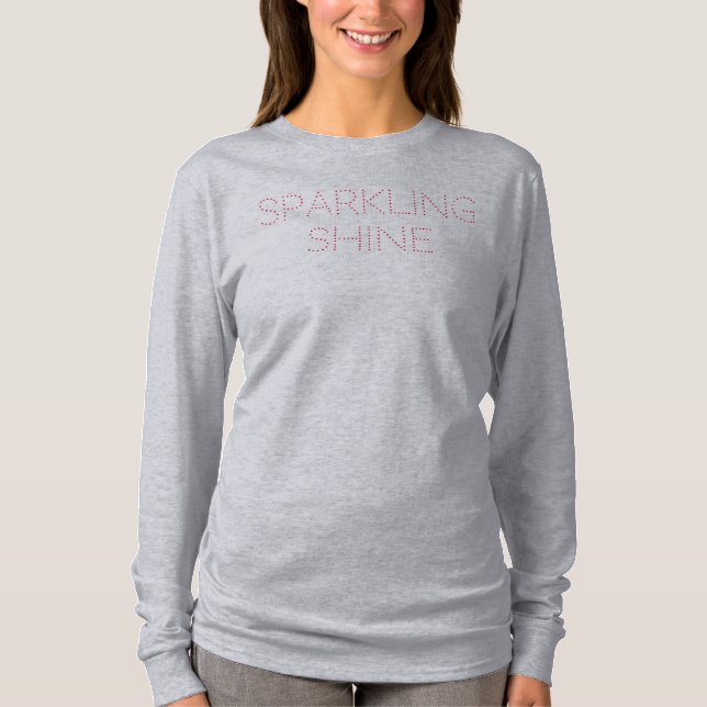 T-shirt brillant étincelant (Devant)