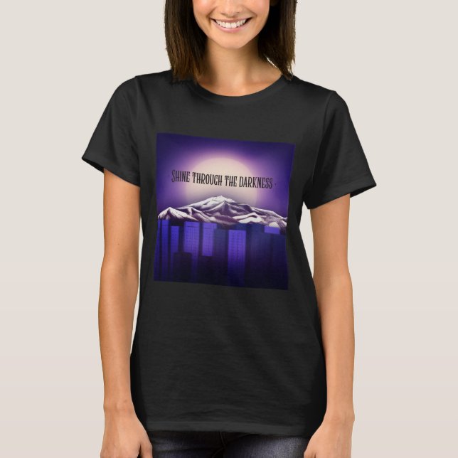 T-shirt Brille à travers l'obscurité (Devant)