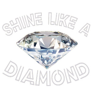 T-shirt Brillez comme un diamant