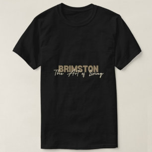 T-shirt Brimstone L'Art De Vivre Hommes Noirs Modernes