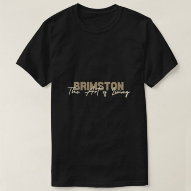 T-shirt Brimstone L'Art De Vivre Hommes Noirs Modernes (Créateur téléchargé)