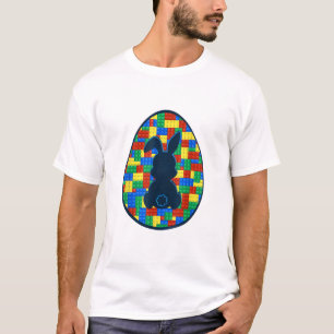 T-shirt Briques de construction Lapin de Pâques Garçons Fi