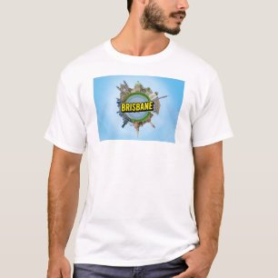 T-shirt Brisbane minuscule petite planète monument archite