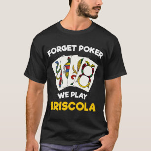 T-shirt Briscola Citation Italienne Jeu de carte