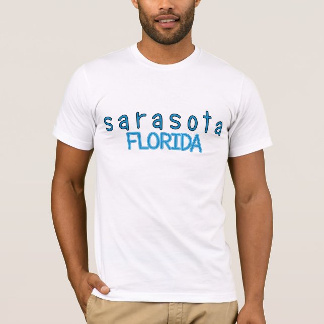 T-shirt Brise de bleu de Sarasota (Devant)