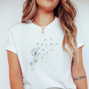 T-shirt Brise de Pissenlit ; Floral Estival Fantaisiste