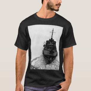 T-shirt brise-glace avec équipement en Antarctique