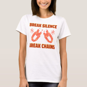 T-shirt Brisez le silence, brisez les chaînes Santé mental
