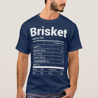 T-shirt Brisket Nutrition Facts Costume de jumelage famili