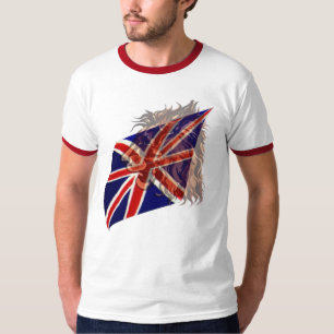 T-shirt britannique de lion du drapeau "n"