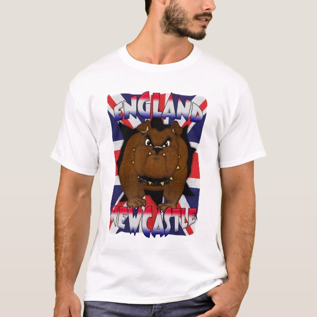 T-shirt britannique du bouledogue des hommes de (Devant)