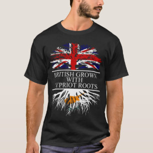 T-shirt Britanniques cultivé avec des racines cypriotes dr