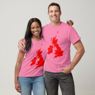 T-shirt British Isles in Red