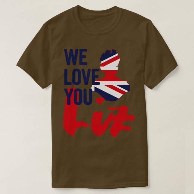 T-shirt British Queens Platinum Jubilee (Design devant)