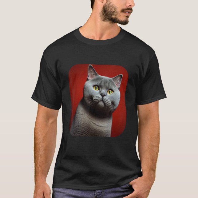 T-shirt British Shorthair Cat 4 (Devant)