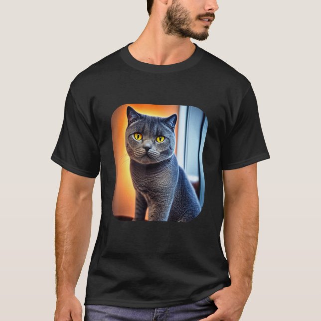 T-shirt British Shorthair Cat 6 (Devant)