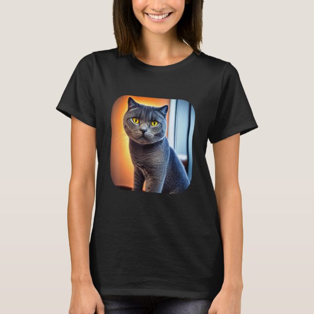 T-shirt British Shorthair Cat 6 (Devant)