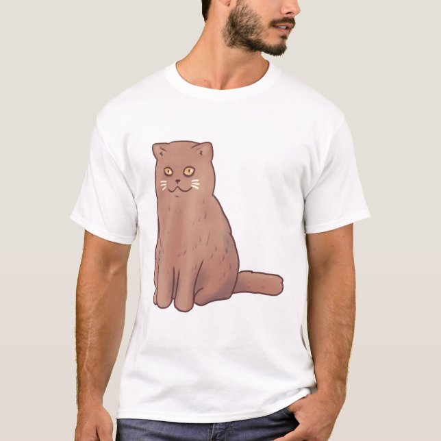 T-shirt British shorthair cat Magic (Devant)