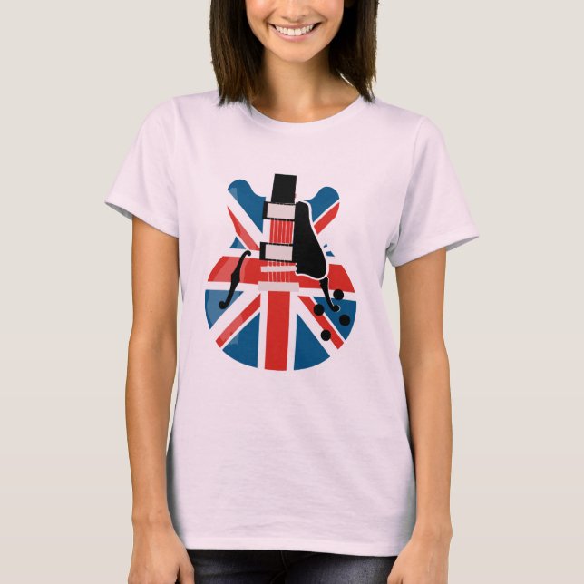 T-shirt Britpop Guitare (Devant)