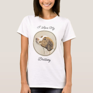 T-shirt Brittany Peinture - Cute Original Chien Art
