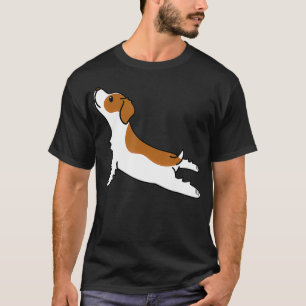 T-shirt Brittany Spaniel Yoga Pose Funny Dog