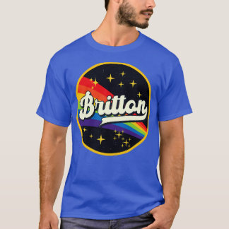 T-shirt Britton Rainbow Dans L'Espace Style Vintage