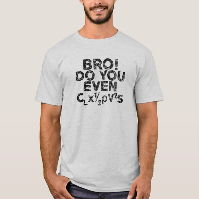 T-shirt Bro ! Faites-vous même aviation de "ascenseur" (Devant)