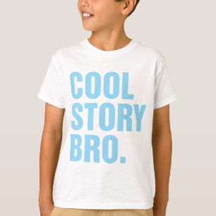 T-shirt bro frais d'histoire bleu-clair
