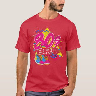 T-shirt Bro Vintage Costume Party 1980s Music Lover Ei