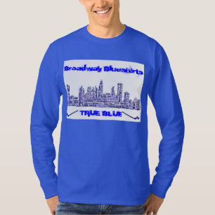 T-shirt Broadway Blueshirts véritable Longsleeve bleu