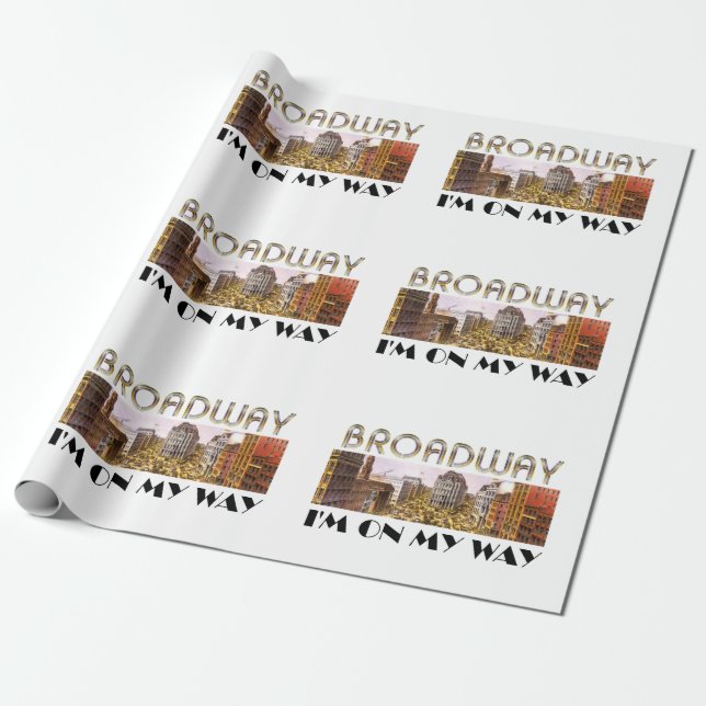 T-SHIRT Broadway-Stern Geschenkpapier (Ungerollt)