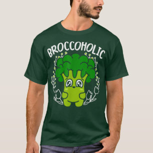 T-shirt Broccoholic végétal végétarien Broccoli T-
