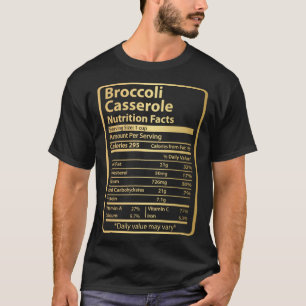 T-shirt Broccoli Casserole Nutrition Fiches Thanksgiving F