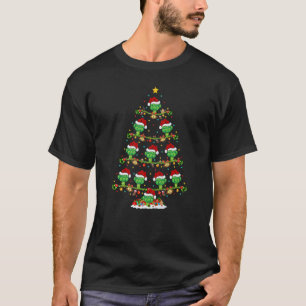 T-shirt Broccoli Lights Xmas Père Noël Broccoli Christmas