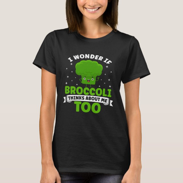 T-shirt Broccoli  Vegetable Vegetarian Broccoli Vegan Food (Devant)
