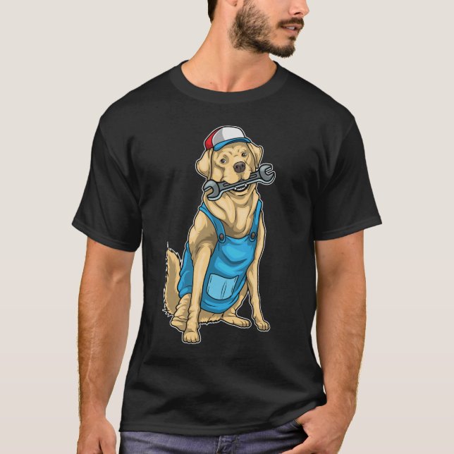T-shirt Broche de l'artisan Labrador (Devant)