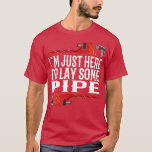 T-shirt Broche de tuyauterie de plomberie de plombier