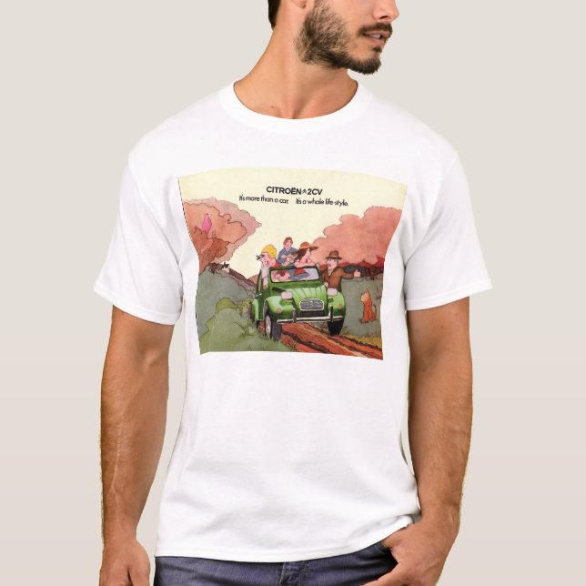 T-shirt Brochure de ventes de Citroen 2CV (Devant)