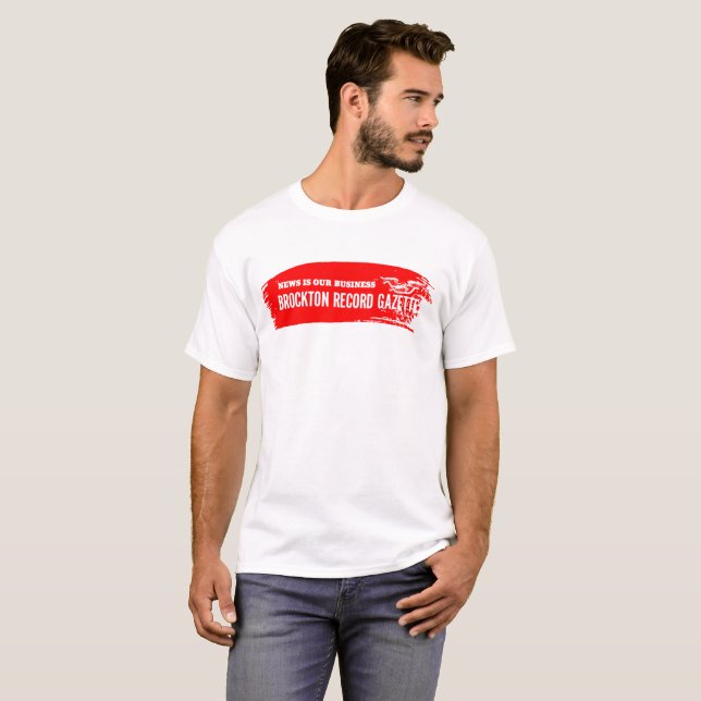 T-shirt Brockton Record Gazette Tee (Devant entier)